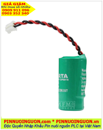 Pin Varta CR2/3AA; Pin nuôi nguồn PLC Varta CR2/3AA 1350mAh Lithium 3v chính hãng, Xuất xứ Đức 